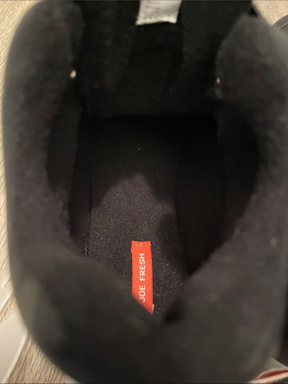 Joe Fresh Black and Gray Kids Sneakers with Hook-and-Loop Strap - Picture 7 of 10